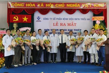 BỆNH VIỆN ĐA KHOA TRIỀU AN CHÍNH THỨC RA MẮT ĐƠN VỊ TIM MẠCH CAN THIỆP.